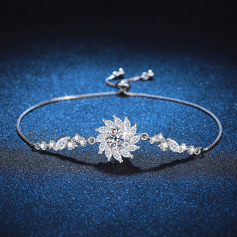 [Riva Jewelry]STRAHLENDE SONNENBLUMEN-MOISSANIT-ARMBAND