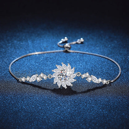 [Riva Jewelry]STRAHLENDE SONNENBLUMEN-MOISSANIT-ARMBAND
