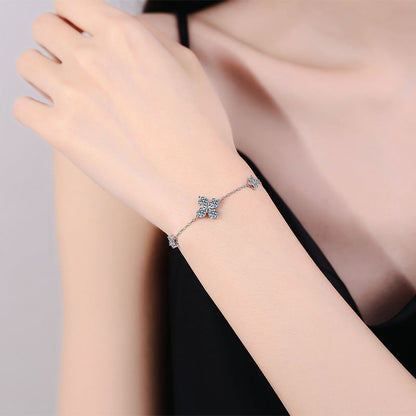 [Riva Jewelry]KLEE GLÜCKSBRINGER MOISSANIT-ARMBAND