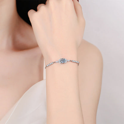 [Riva Jewelry]BLOOMING STAR-FLOWER MOISSANIT-ARMBAND