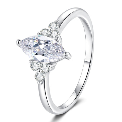 [Riva Jewelry]ELEGANTER MARQUISE-SCHLIFF MOISSANITRING MIT SEITLICHEN AKZENTEN