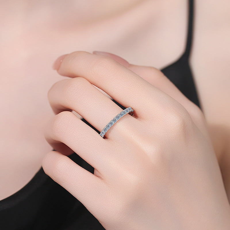 [Riva Schmuck]ZIERLICHER 0.87CT FULL ETERNITY MOISSANITE RING