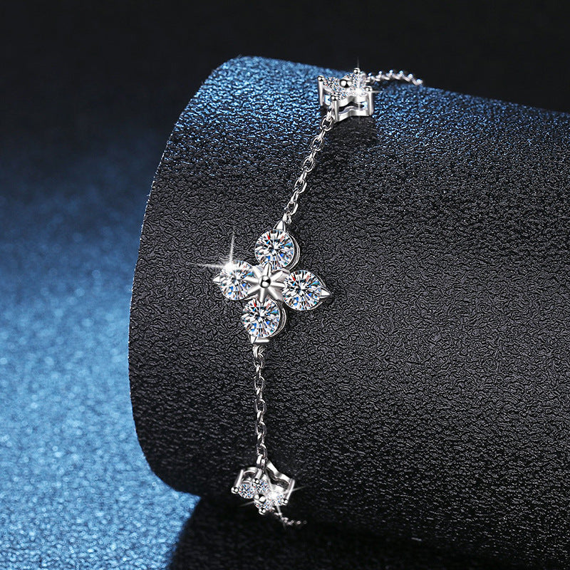 [Riva Jewelry]KLEE GLÜCKSBRINGER MOISSANIT-ARMBAND