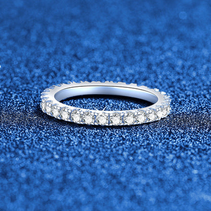 [Riva Schmuck]ZIERLICHER 0.87CT FULL ETERNITY MOISSANITE RING