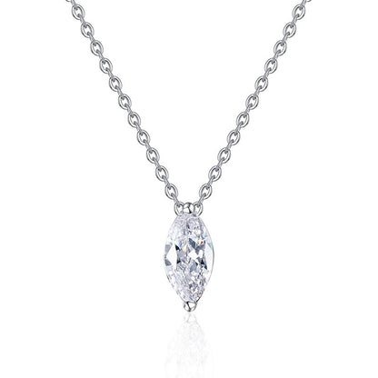 [Riva Jewelry]SOPHISTICATED MARQUISE-CUT MOISSANITE PENDANT NECKLACE