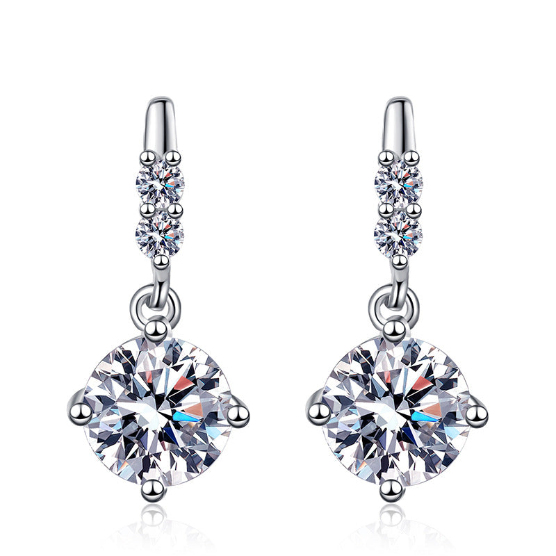 [Riva Jewelry]DYNAMISCHE TASSEL-MOISSANIT-OHRHÄNGER