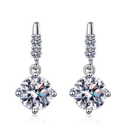 [Riva Jewelry]DYNAMISCHE TASSEL-MOISSANIT-OHRHÄNGER