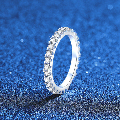 [Riva Schmuck]ZIERLICHER 0.87CT FULL ETERNITY MOISSANITE RING
