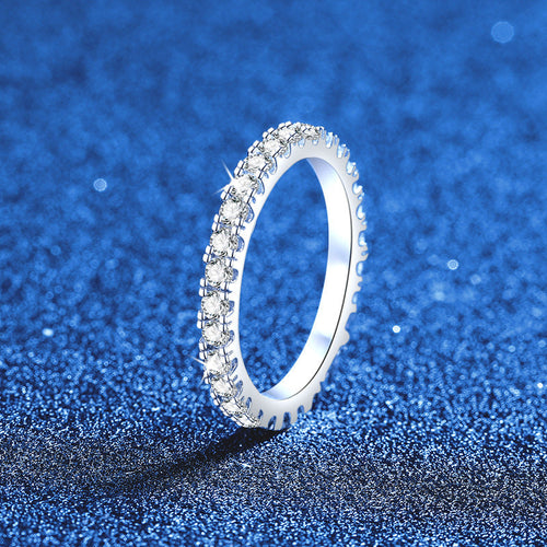 [Riva Schmuck]ZIERLICHER 0.87CT FULL ETERNITY MOISSANITE RING