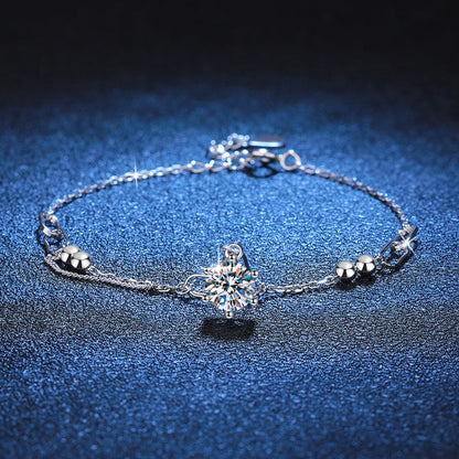[Riva Schmuck]KLASSISCHES SOLITÄR MOISSANIT-ARMBAND