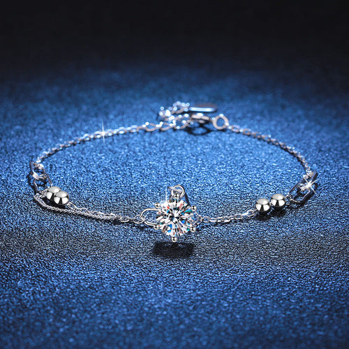 [Riva Schmuck]KLASSISCHES SOLITÄR MOISSANIT-ARMBAND