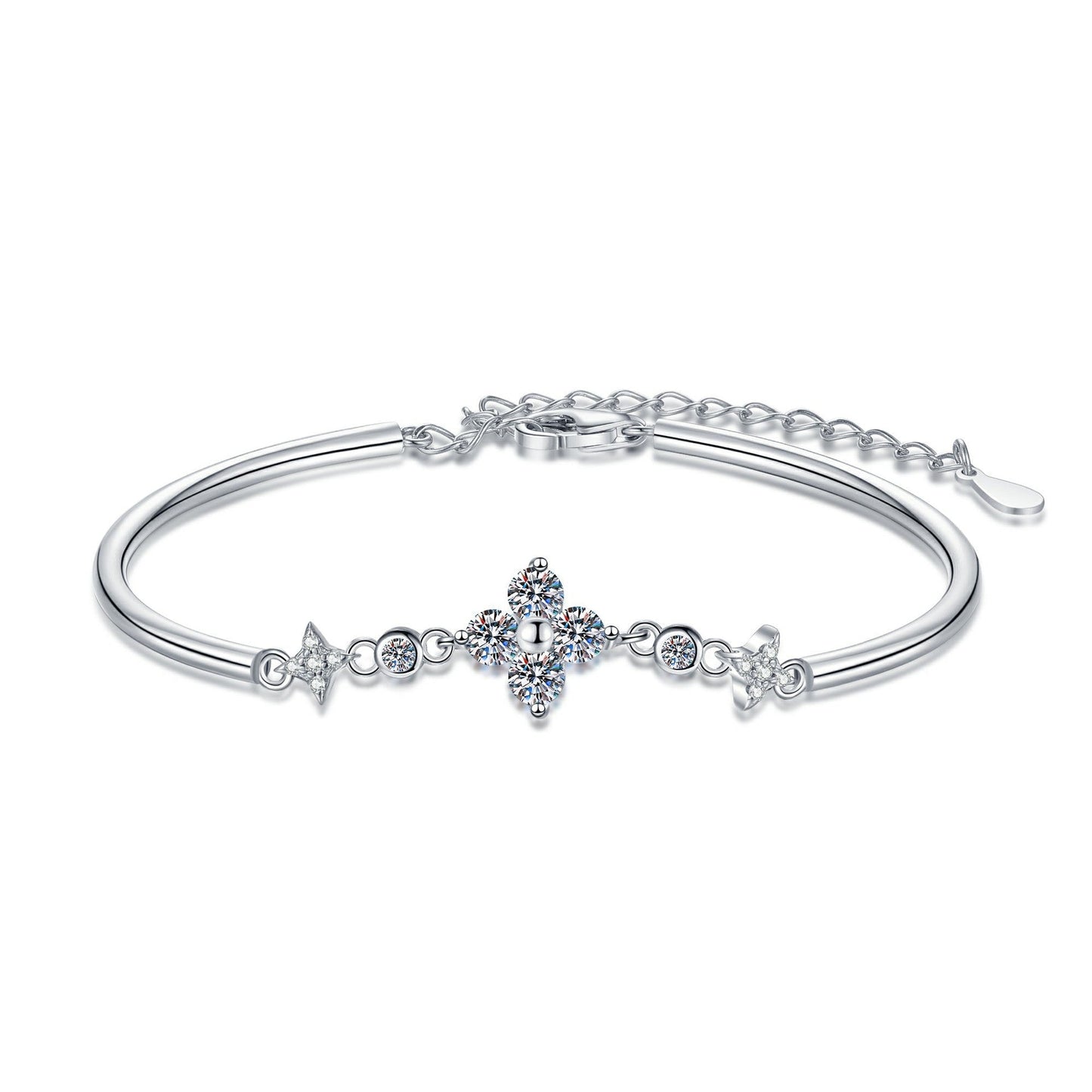 [Riva Jewelry]KLEE & ZWILLINGSSTERN MOISSANIT-ARMBAND