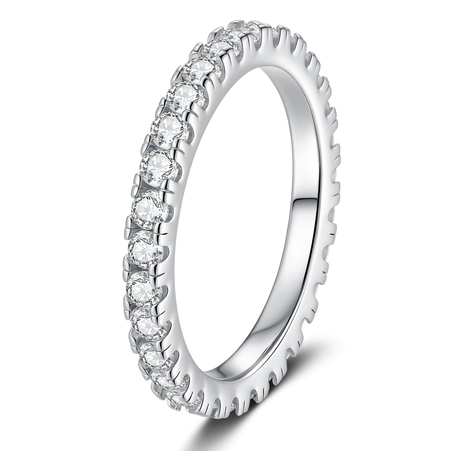 [Riva Schmuck]ZIERLICHER 0.87CT FULL ETERNITY MOISSANITE RING