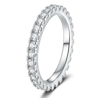 [Riva Schmuck]ZIERLICHER 0.87CT FULL ETERNITY MOISSANITE RING