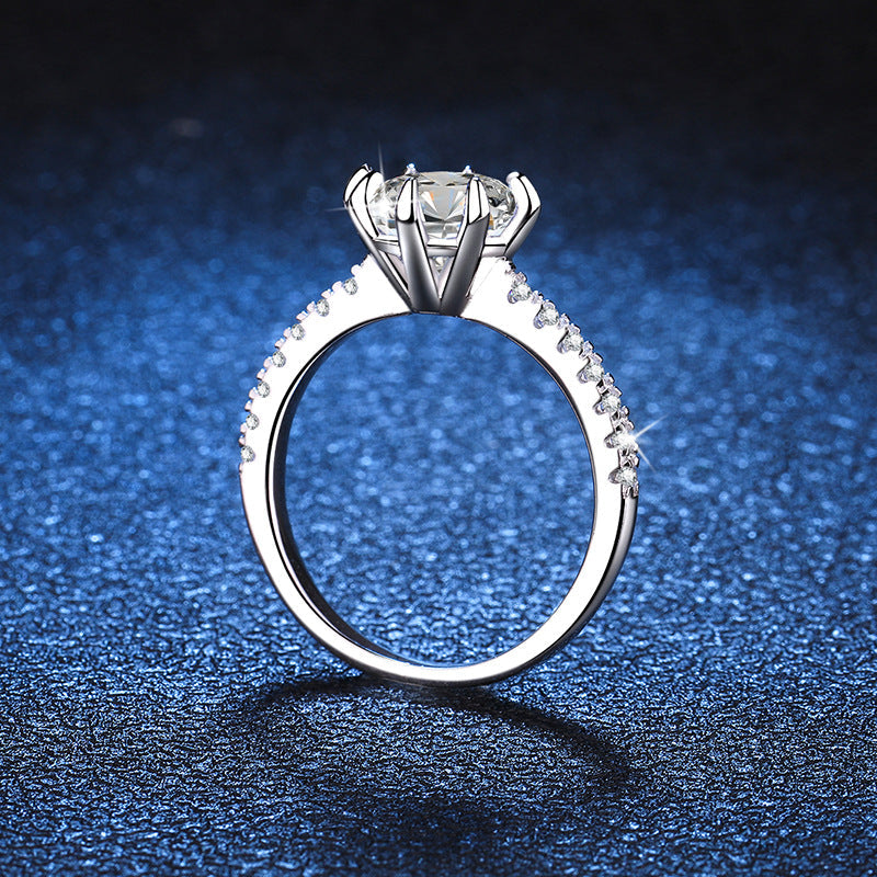 [Riva Jewelry]ボールドタイガークローマッサナイトエンゲージメントリング