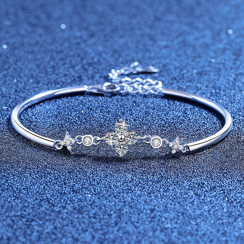 [Riva Jewelry]KLEE & ZWILLINGSSTERN MOISSANIT-ARMBAND