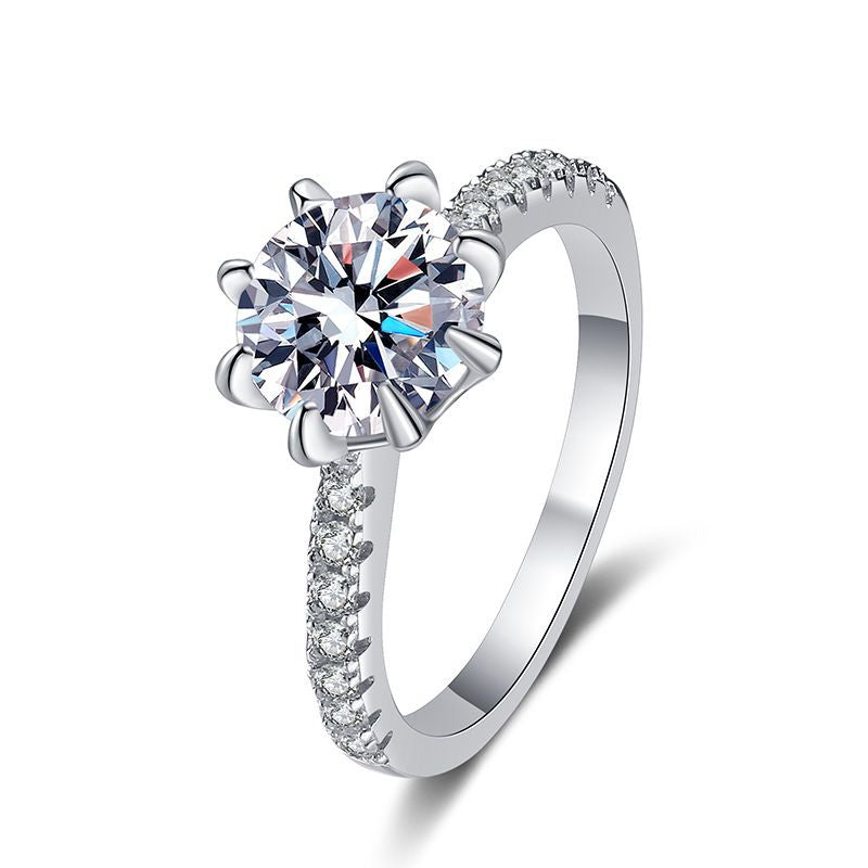 [Riva Jewelry]ボールドタイガークローマッサナイトエンゲージメントリング
