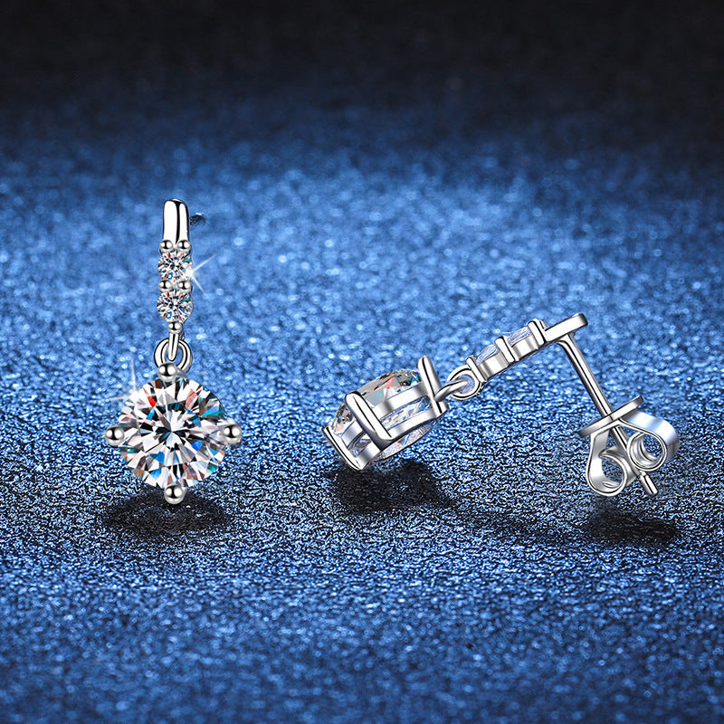 [Riva Jewelry]DYNAMISCHE TASSEL-MOISSANIT-OHRHÄNGER