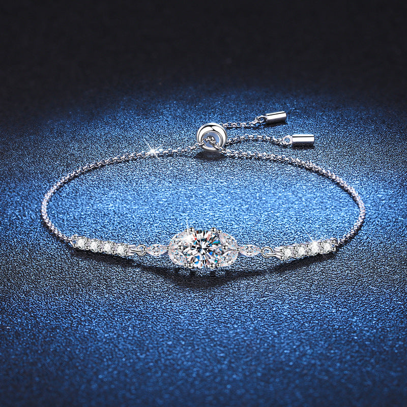 [Riva Jewelry]BLOOMING STAR-FLOWER MOISSANIT-ARMBAND