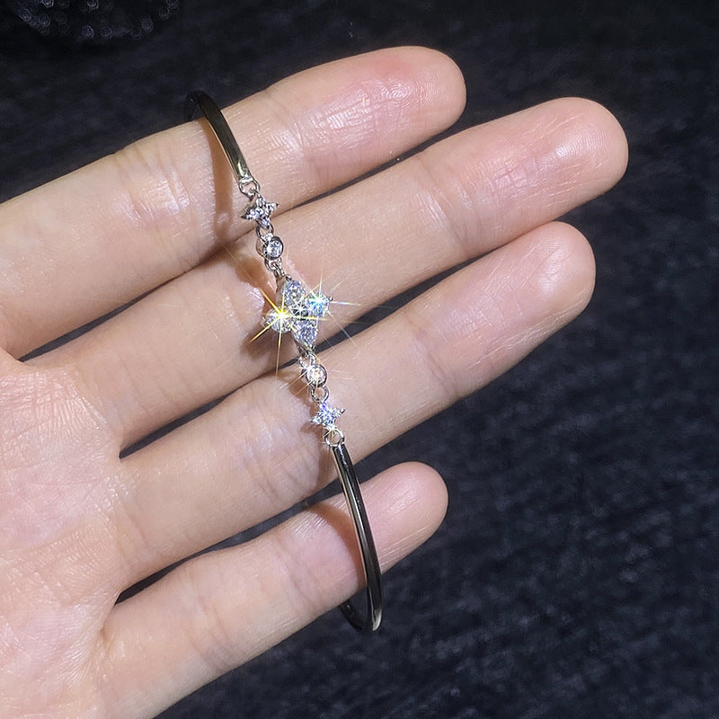 [Riva Jewelry]KLEE & ZWILLINGSSTERN MOISSANIT-ARMBAND