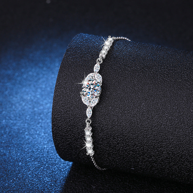 [Riva Jewelry]BLOOMING STAR-FLOWER MOISSANIT-ARMBAND