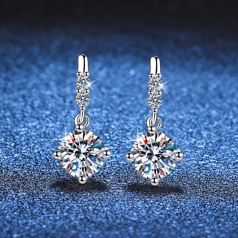 [Riva Jewelry]DYNAMISCHE TASSEL-MOISSANIT-OHRHÄNGER