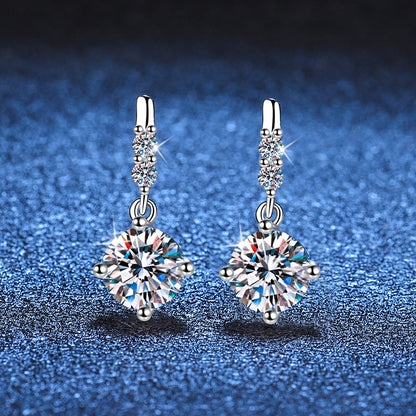 [Riva Jewelry]DYNAMISCHE TASSEL-MOISSANIT-OHRHÄNGER