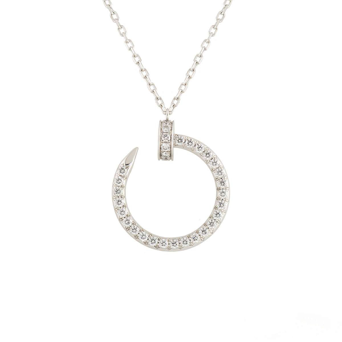 [Riva Jewelry ]JUSTE NECKLACE SILVER DIAMONDS