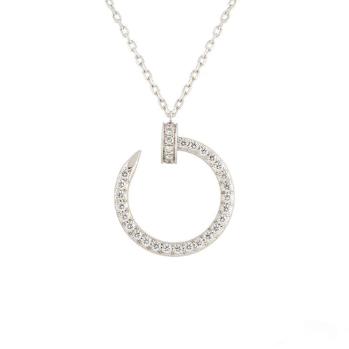 [Riva Jewelry ]JUSTE NECKLACE SILVER DIAMONDS