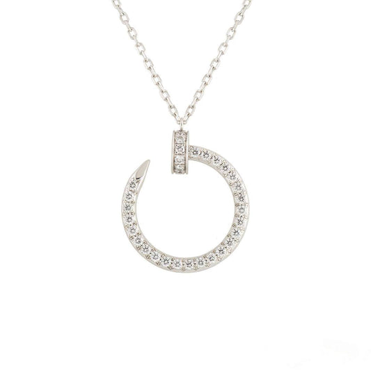 [Riva Jewelry ]JUSTE NECKLACE SILVER DIAMONDS