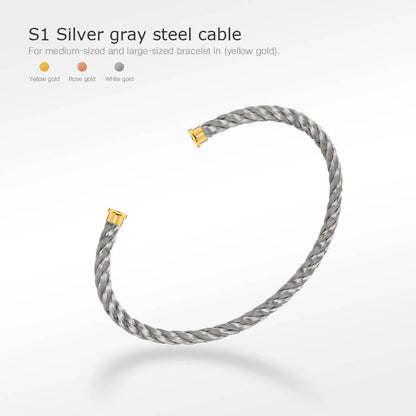 [Riva Jewelry ]FORCE SERIES BRACELET CABLES 50 CHOICES (DIY SELECTION)