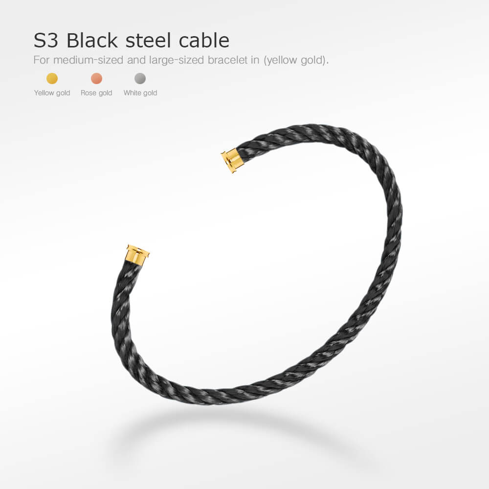 [Riva Jewelry ]FORCE SERIES BRACELET CABLES 50 CHOICES (DIY SELECTION)