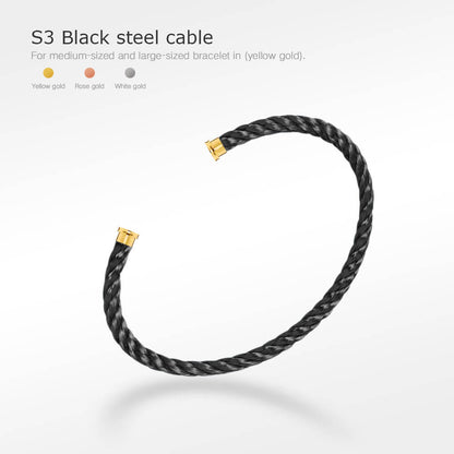[Riva Jewelry ]FORCE SERIES BRACELET CABLES 50 CHOICES (DIY SELECTION)