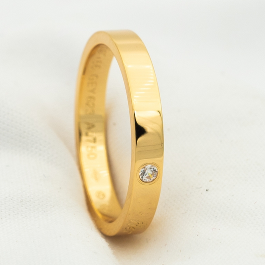 [Riva Jewelry ]LOVE RING 4MM 1 DIAMOND