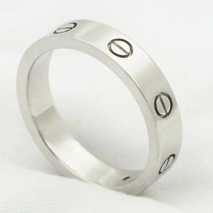 [Riva Jewelry ]LOVE RING 4MM 1 DIAMOND SILVER