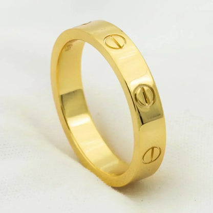[Riva Jewelry ]LOVE RING 4MM 1 DIAMOND GOLD