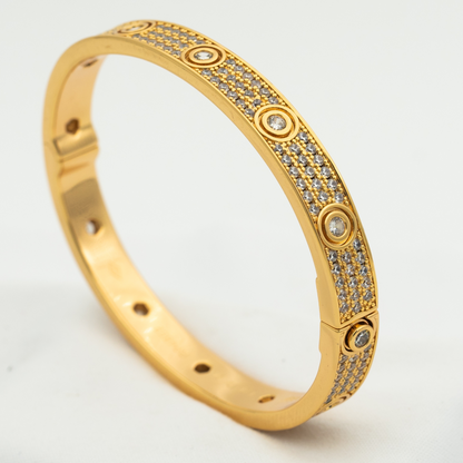 [Riva Jewelry ]LOVE BRACELET 6.1MM DIAMOND-PAVED 10 BIG DIAMONDS