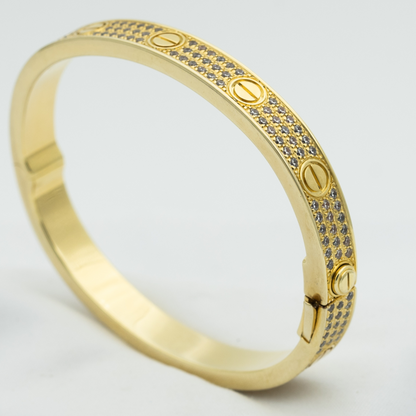 [Riva Jewelry ]LOVE BRACELET 6.1MM DIAMOND-PAVED