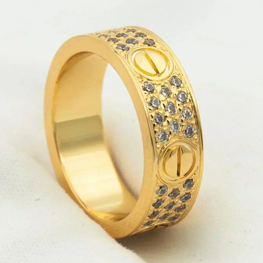 [Riva Jewelry ]LOVE RING 5.5MM DIAMONDS PAVED