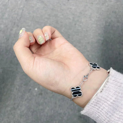 [Riva Jewelry ] CLOVER 5 MOTIF PULSAR STONE BRACELET COLLECTION