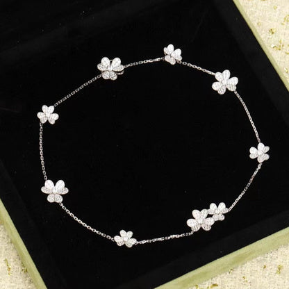 [Riva Jewelry ]FRIVOLE SILVER 9 FLOWERS NECKLACE