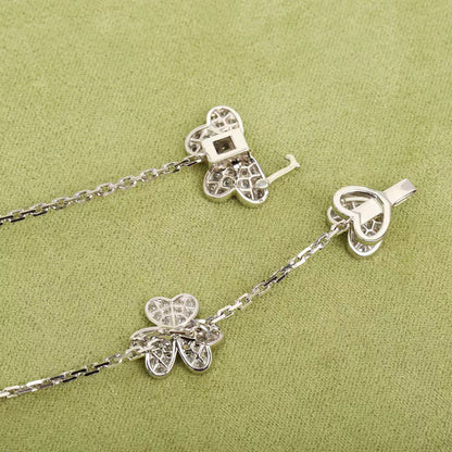 [Riva Jewelry ]FRIVOLE SILVER 9 FLOWERS NECKLACE