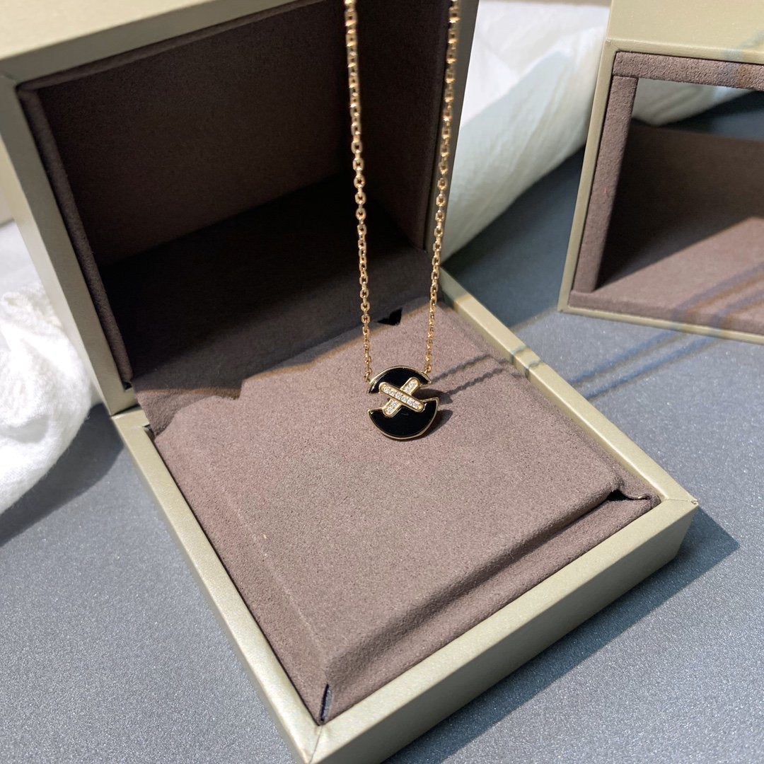 [Riva Jewelry]JEUX DE ROSE GOLD DIAMOND NECKLACE
