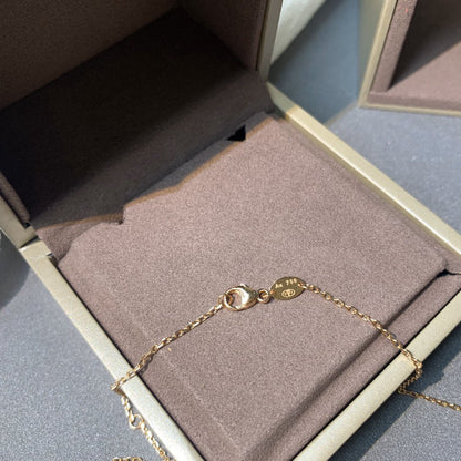 [Riva Jewelry ]JEUX DE PINK GOLD DIAMOND NECKLACE