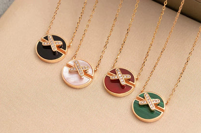 [Riva Jewelry]JEUX DE ROSE GOLD DIAMOND HALSKETTE