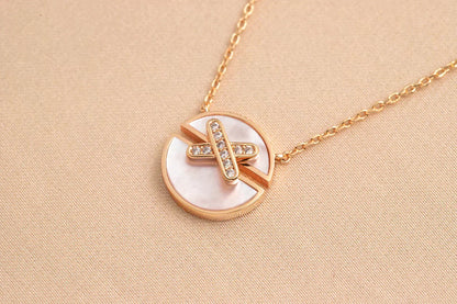 [Riva Jewelry]JEUX DE ROSE GOLD DIAMOND HALSKETTE