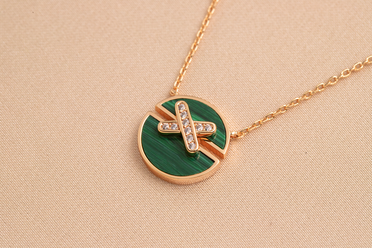 [Riva Jewelry ]JEUX DE PINK GOLD DIAMOND NECKLACE