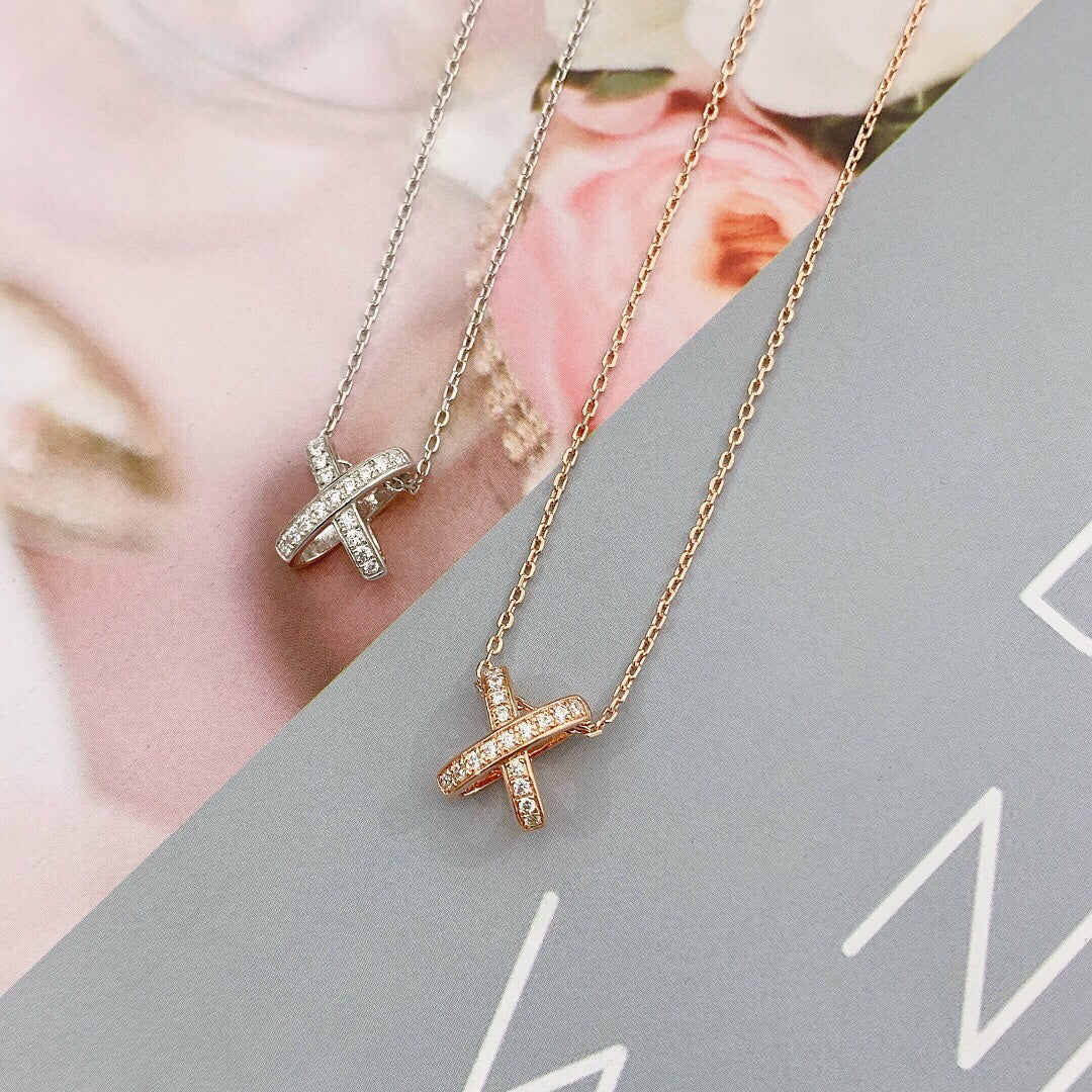 [Riva Jewelry]JEUX DE DIAMOND NECKLACE