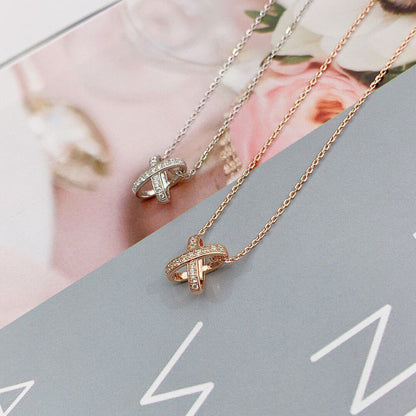 [Riva Jewelry]JEUX DE DIAMOND NECKLACE