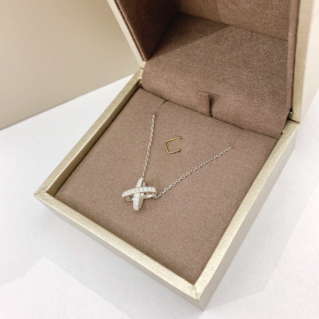 [Riva Jewelry]JEUX DE DIAMOND NECKLACE